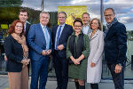 Doris Wolkner-Steinberger, Alexander Kada, LH-Stv. Anton Lang, LH Christopher Drexler, Alexandra Getzinger, Wolfgang Paill, Astrid Kury und Wolfgang Muchitsch (v.l.). © Land Steiermark/Binder; bei Quellenangabe honorarfrei