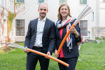 Staatssekretär Florian Tursky und Landesrätin Barbara Eibinger-Miedl in Graz. © Land Steiermark/Robert Binder; Verwendung bei Quellenangabe honorarfrei