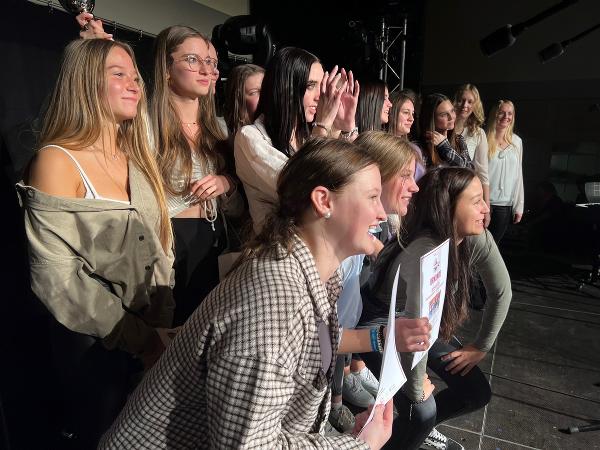 Das BAfEP Liezen-Team freut sich über Platz 3. © Kinderrechte Song Contest