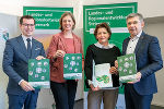 Präsentation der Landesentwicklungsstrategie Steiermark 2030: LAbg. Stefan Hofer, LR Barbara Eibinger-Miedl, LR Ursula Lackner und LAbg. Franz Fartek (v.l.)