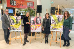 Die Landesrätinnen Doris Kampus und Juliane Bogner-Strauß sowie CITYPARK-Center Manager Waldemar Zelinka (l.) und Michaela Gosch (r.) präsentierten  die neue Gewaltschutz-Kampagne der Frauenhäuser Steiermark. © Land Steiermark; Verwendung bei Quellenangabe honorarfrei