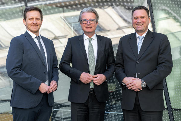 Marko Mele, LH Christopher Drexler und Josef Schrammel (v.l.). © LandSteiermark/Binder, bei Quellenangabe honorarfrei