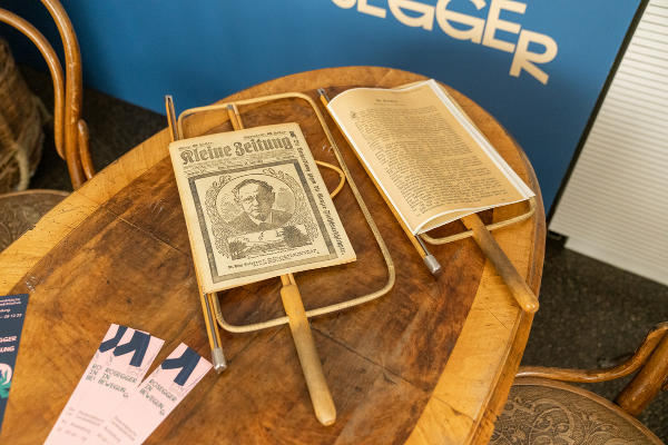 Die Ausstellung „Rosegger in Bewegung″ widmet sich dem Wirken des großen steirischen Schriftstellers.  © Land Steiermark/Binder; bei Quellenangabe honorarfrei