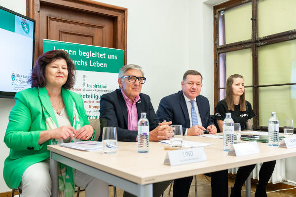 Pressekonferenz zum Girls' Day 2023 im Landhaus in Graz. © Land Steiermark/Robert Binder; Verwendung bei Quellenangabe honorarfrei