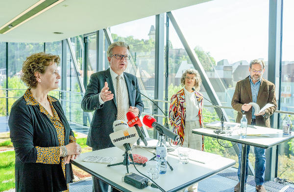 Die Kulturstrategie 2030 wurde in der Needle im Kunsthaus Graz der Öffentlichkeit präsentiert. © Land Steiermark; Verwendung bei Quellenangabe honorarfrei