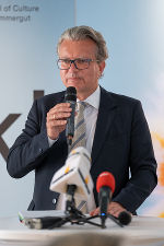 LH Christopher Drexler bei der Ansprache im Rahmen der Programmpräsentation © Land Steiermark/ Binder LH Christopher Drexler bei der Ansprache im Rahmen der Programmpräsentation