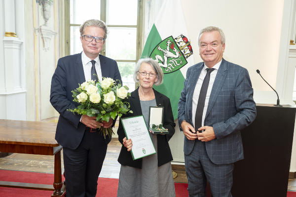 LH Christopher Drexler (li.), Elisabet Edl, LH-Stv. Anton Lang © Land Steiermark/ Fischer