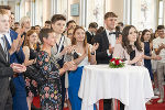Empfang für die Ausgezeichneten: 380 Maturantinnen und Maturanten kamen in die Aula der Alten Universität in Graz.