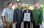 Feierliche Überreichung des Ehrenzeichens für Wissenschaft, Forschung und Kunst, I. Klasse des Landes Steiermark: LH a.D. Franz Voves, LH Christopher Drexler, Kammerschauspieler Klaus Maria Brandauer und LH a.D. Hermann Schützenhöfer.