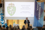 In seiner Laudatio gratulierte LH Christopher Drexler zum verliehenen Landeswappen. © Foto: derFlor; bei Quellenangabe honorarfrei In seiner Laudatio gratulierte LH Christopher Drexler zum verliehenen Landeswappen.