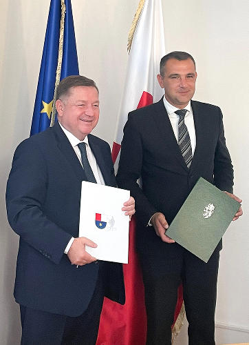 LR Werner Amon zu Gast bei Gespan Matija Posavec in Čakovec. © Land Steiermark; Verwendung bei Quellenangabe honorarfrei