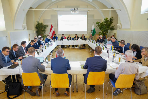 Konferenz der Klimaschutzreferentinnen und -referenten in Seggauberg. © Land Steiermark/Christoph Purgstaller; Verwendung bei Quellenangabe honorarfrei