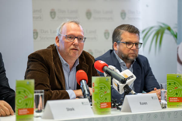Michael Koren und Hannes Schwarz (v.l.) © Land Steiermark/Robert Binder; Verwendung bei Quellenangabe honorarfrei