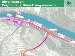 Plan für die Verkehrslösung in Ehrenhausen