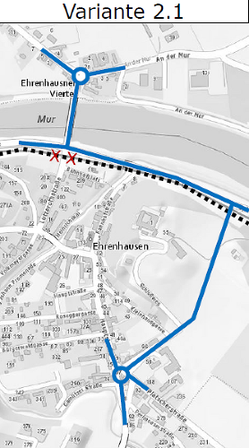 Plan für die Verkehrslösung in Ehrenhausen © Land Steiermark; Verwendung bei Quellenangabe honorarfrei