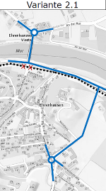Plan für die Verkehrslösung in Ehrenhausen