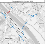 Plan für die Verkehrslösung im Süden von Wildon