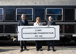 Landeshauptmann Christopher Drexler, Landeshauptfrau Johanna Mikl-Leitner und Semmering-Bürgermeister Hermann Doppelreiter (v.l.) bei der Feierstunde zum 25-jährigen Jubiläum der „UNESCO-Weltkulturerbestätte Semmeringbahn“. © NLK Pfeffer