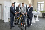 Präsentierten die Ergebnisse bei der Pressekonferenz: LR Markus Achleitner, Stadtrat Peter Hacker, Gastgeber Karlheinz Kornhäusl und BM Werner Kogler (v.l.)