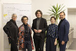 Gaben gemeinsam den Startschuss für die Fokusgruppen zur Kulturstrategie: Sandra Kocuvan, Heidrun Primas, Patrick Schnabl, Gerlinde Schiestl-Reif und Werner Schrempf (v.l.) © Foto: Nikola Milatovic, bei Quellenangabe honorafrei