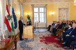 LH Christopher Drexler würdigte Landtagspräsident a.D. Franz Majcen in seiner Laudatio. © Foto: Land Steiermark/Robert Frankl; Verwendung bei Quellenangabe honorafrei LH Christopher Drexler würdigte Landtagspräsident a.D. Franz Majcen in seiner Laudatio.