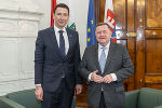 Europalandesrat Werner Amon mit Botschafter Jozef Polakovič © Land Steiermark/ Binder