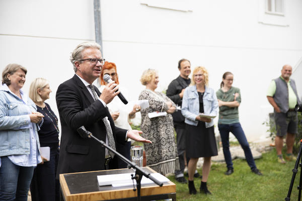 LH Christopher Drexler dankte den Fokusgruppenmitgliedern für ihr großes Engagement. © Foto: Sophie Ederer; bei Quellenangabe honorarfrei