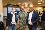 Bezirkshauptfrau Nina Pölzl, Militärkommandant Brigadier Heinz Zöllner, Landeshauptmann Christopher Drexler (v.l.) © Land Steiermark; bei Quellenangabe honorarfrei