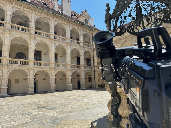 Serie „Die Habsburger in Europa“: Dreharbeiten im Grazer Landhaus © GS FILM Film- & Fernsehproduktion; Verwendung bei Quellenangabe honorarfrei