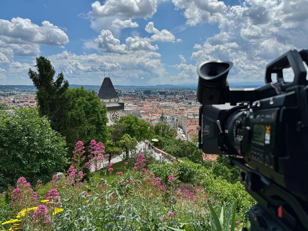 Serie „Die Habsburger in Europa“: Dreharbeiten am Grazer Schloßberg © GS FILM Film- & Fernsehproduktion; Verwendung bei Quellenangabe honorarfrei