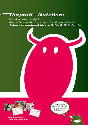 Das Unterrichtsheft "Tierprofi-Nutztiere" für steirische Volksschulen © Foto: Tierschutz macht Schule; bei Quellenangabe honorarfrei