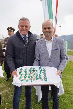 Landeshauptmann Mario Kunasek mit dem Thörler Bürgermeister Christian Polaschek. © Land Steiermark; bei Quellenangabe honorarfrei Landeshauptmann Mario Kunasek mit dem Thörler Bürgermeister Christian Polaschek.