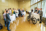 Großes Medieninteresse bei der Präsentation der Ausbaupläne für das Bikeland Schladming-Ramsau in der Orangerie in Graz.