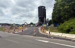 Errichtung des fünfarmigen Kreisverkehrs an der L204 © Land Steiermark