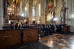 Im Grazer Dom fand heute die Interreligiöse Gedenkfeier für die Opfer und Betroffenen der Amoktat statt. © Land Steiermark/Binder; bei Quellenangabe honorarfrei