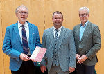 Buchpräsentation im Landesarchiv: Wernfried Hofmeister, LAbg. Markus Konrad und Landesarchivdirektor Gernot Peter Obersteiner (v.l.) © Land Steiermark; Verwendung bei Quellenangabe honorarfrei