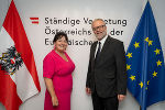 LH-Stv. Manuela Khom mit dem Ständigen Vertreter Österreichs zur EU, Botschafter Thomas Oberreiter
  © Land Steiermark