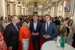 Als Gratulanten dabei: Landtagspräsident Gerald Deutschmann, Landeshauptmann-Stellvertreterin Manuela Khom, Gastgeber LH Kunasek und Bildungslandesrat Stefan Hermann.