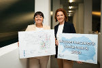 LH-Stv. Manuela Khom und Landesrätin Simone Schmiedtbauer: Sichere Trinkwasserversorgung in allen Regionen der Steiermark dank Investitionen in leistungsfähige Infrastruktur. © Foto: Land Steiermark/Andreas Resch; bei Quellenangabe honorarfrei