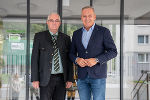Bezirkshauptmann Bernhard Preiner begrüßte LH Mario Kunasek in seiner BH (v.l.) © Foto: Land Steiermark/Binder, bei Quellanangabe honorarfrei
